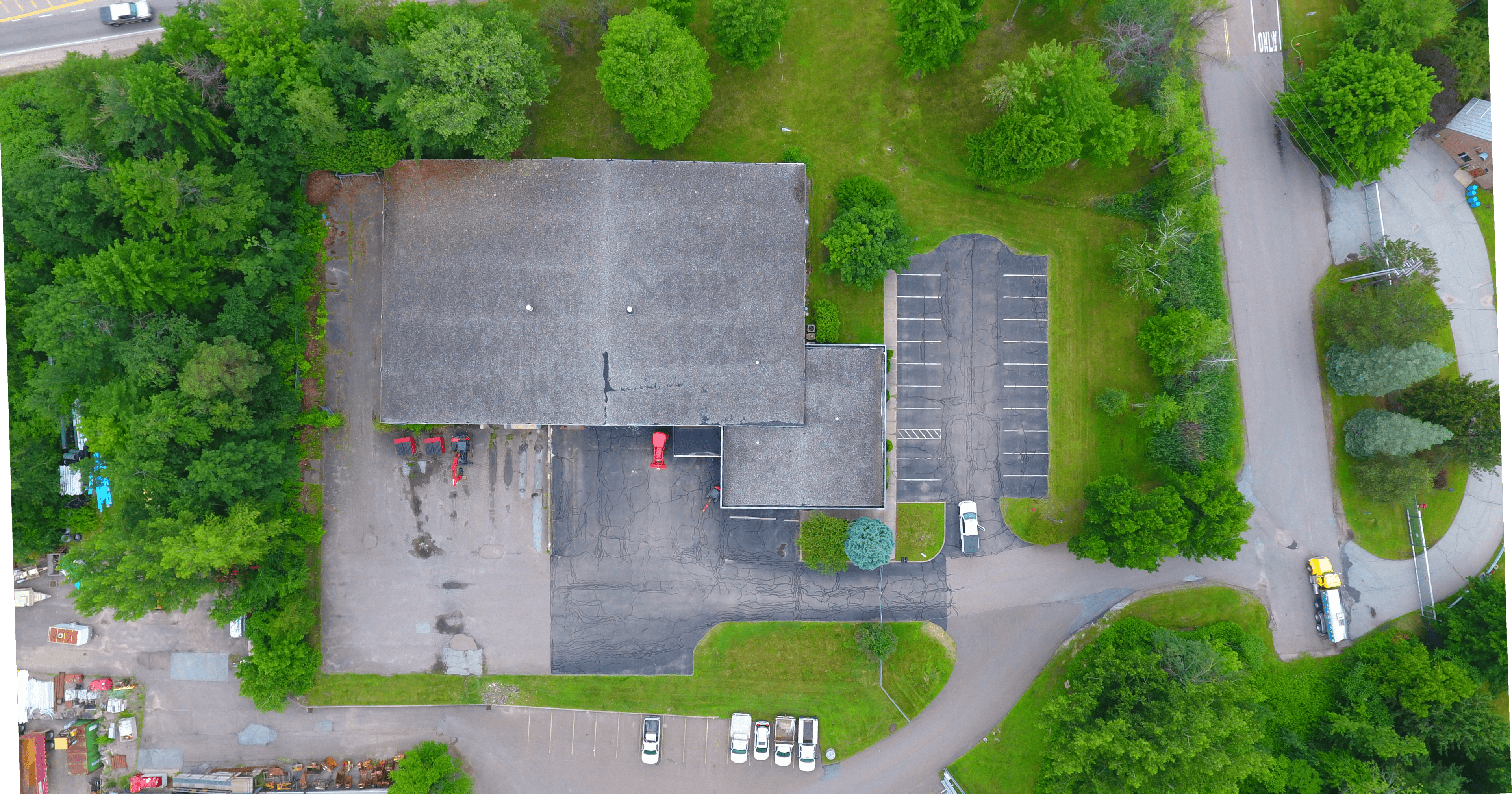 Commercial flat roof inspection